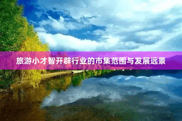 旅游小才智开辟行业的市集范围与发展远景