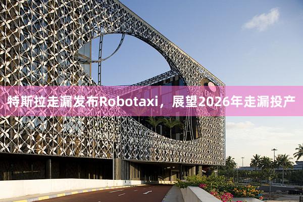 特斯拉走漏发布Robotaxi，展望2026年走漏投产