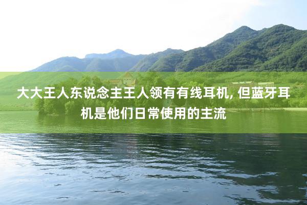 大大王人东说念主王人领有有线耳机, 但蓝牙耳机是他们日常使用的主流